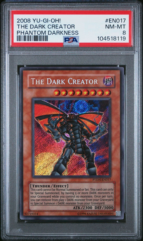 PSA 8 - 2008 YU-GI-OH! PTDN-PHANTOM DARKNESS EN017 THE DARK CREATOR