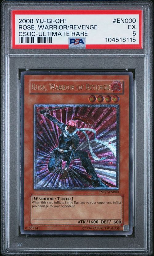 PSA 5 - 2008 YU-GI-OH! CSOC-CROSSROADS OF CHAOS EN000 ROSE, WARRIOR OF REVENGE