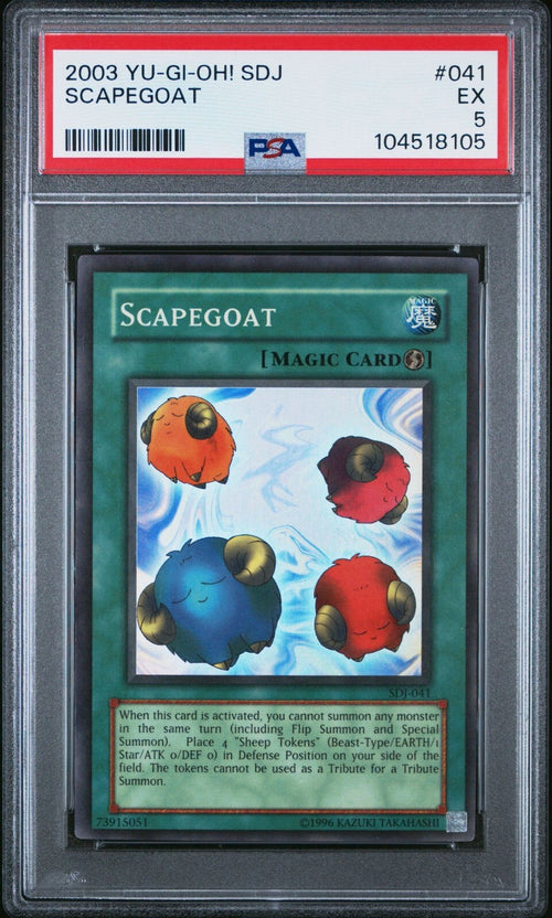 PSA 5- 2003 YU-GI-OH! STARTER DECK JOEY 041 SCAPEGOAT