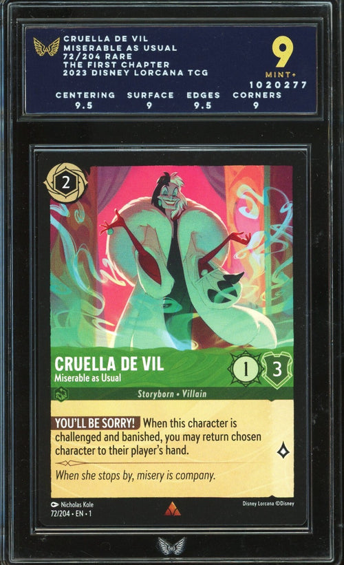 ARK 9 - 2023 The First Chapter Disney Lorcana TCG Cruella De Vil Miserable as Us