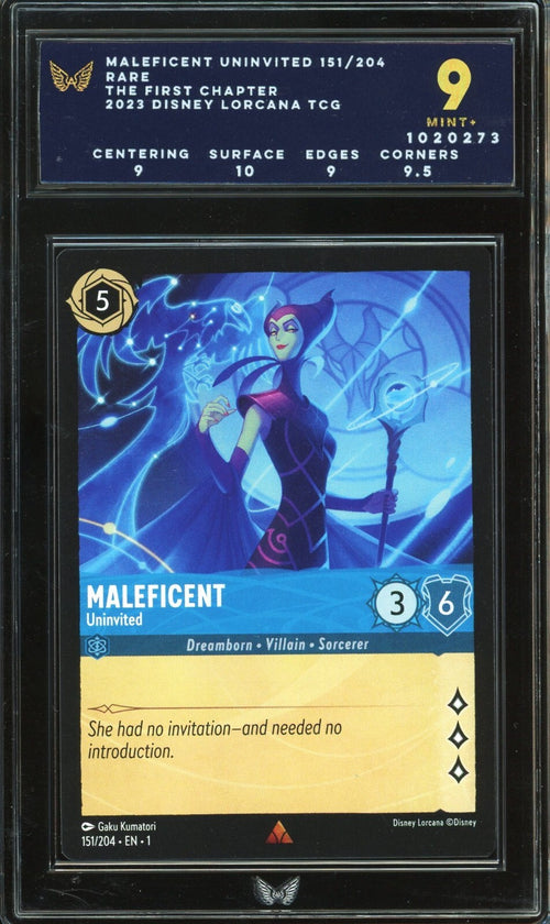 ARK 9 - 2023 The First Chapter Disney Lorcana TCG Maleficent Uninvited 151 Rare