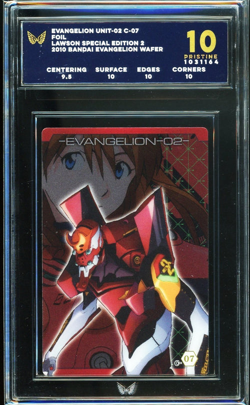 ARK 10 - 2010 Bandai Evangelion Wafer  Unit-02 C-07 Foil Lawson Special Edition