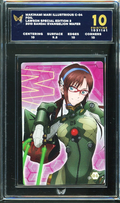 ARK 10 - 2010 Bandai Evangelion Wafer Makinami Mari Illustrious C-04 Foil Lawson