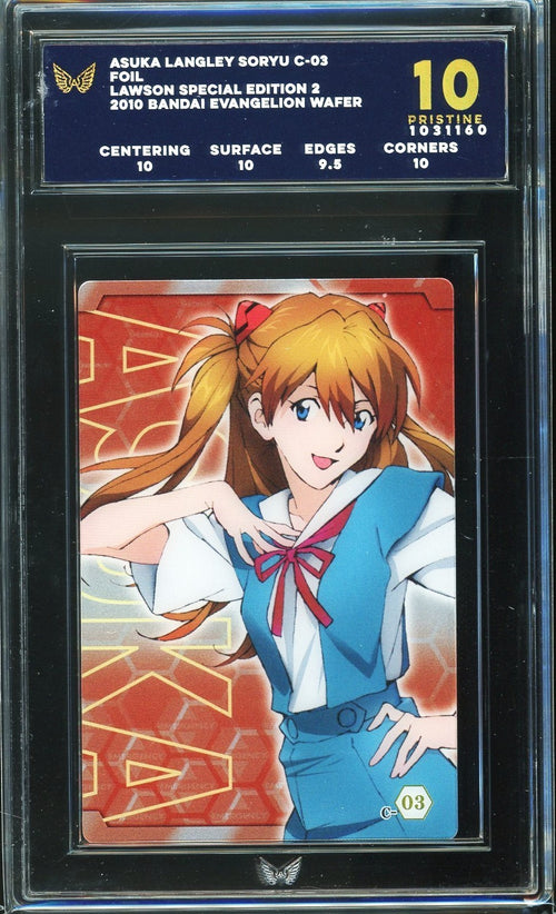 ARK 10 - 2010 Bandai Evangelion Wafer Asuka Langley Soryu C-03 Foil Lawson