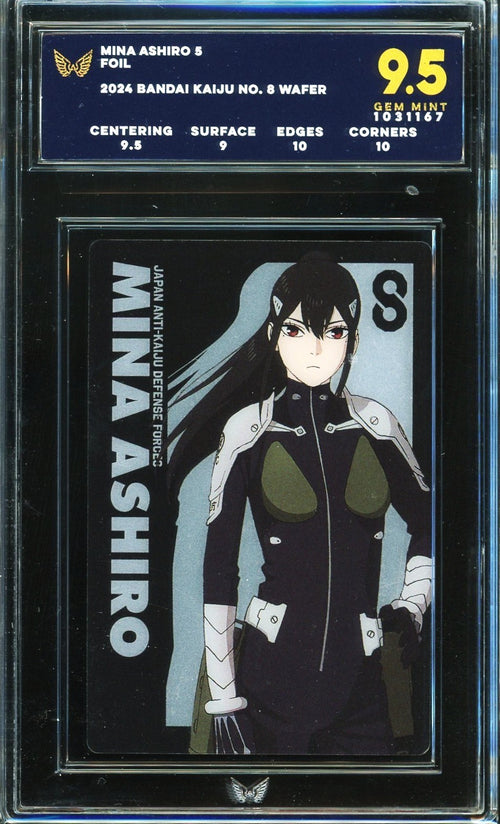 ARK 9.5 - 2024 Bandai Kaiju No. 8 Wafer Mina Ashiro 5 Foil