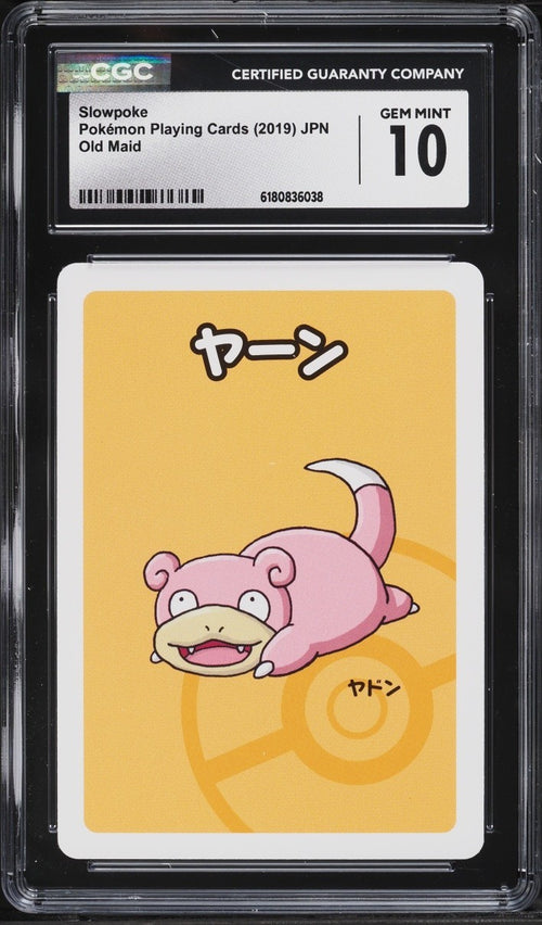 CGC 10 - 2019 Pokemon Japanese Playing Cards Old Maid Slowpoke