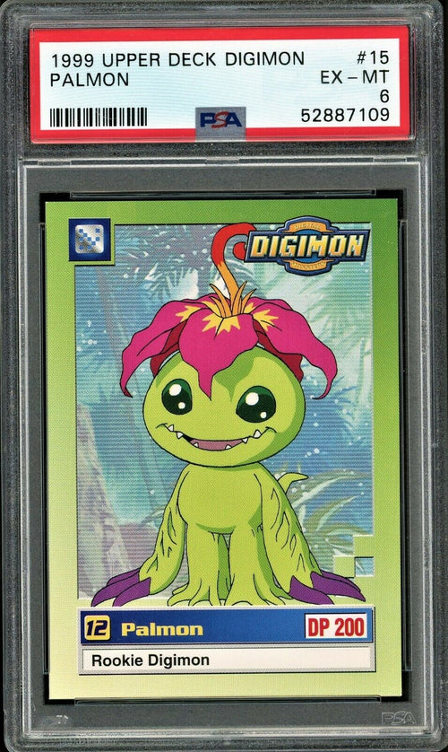 PSA 6 EX-MT 1999 Upper Deck Digimon - Palmon #15