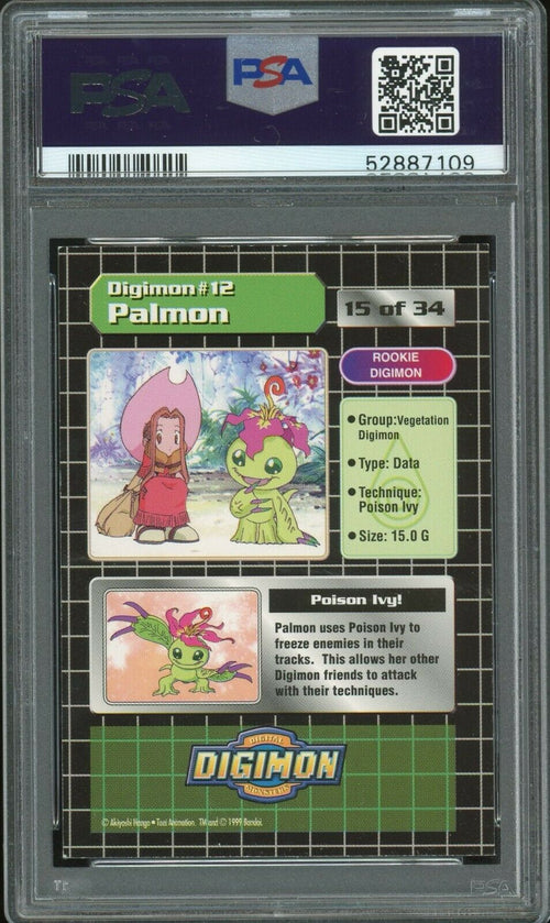 PSA 6 EX-MT 1999 Upper Deck Digimon - Palmon #15