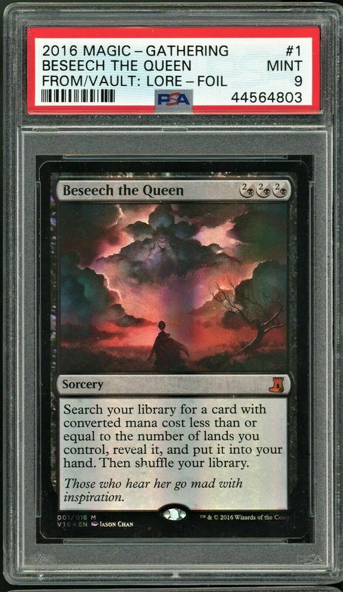 PSA 9 MINT 2016 Magic the Gathering - Beseech the Queen - From the Vault Lore