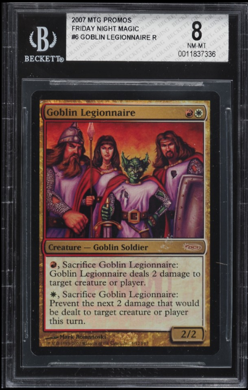 BGS 8 NM-MT 2007 Magic The Gathering MTG FNM Promo Goblin Legionnaire
