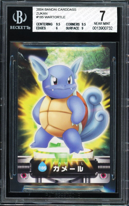BGS 7 NM 2004 Pokemon Bandai Carddass Zukan - Wartortle #815