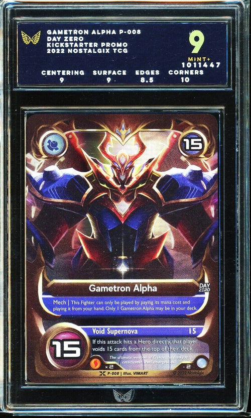 ARK 9 MINT+ 2022 Nostalgix TCG Kickstarter Day Zero Gametron Alpha P-008
