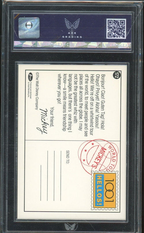 ARK 8.5 MINT 1991 Impel DIsney - MIckey's World Tour - 1001 Hellos! #172