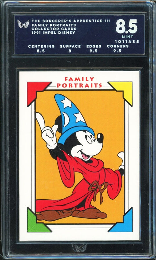 ARK 8.5 MINT 1991 Impel Disney - Family Portraits The Sorcerer's Apprentice 111