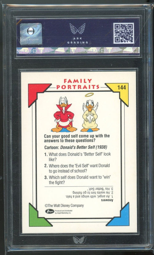 ARK 8.5 MINT 1991 Impel Disney - Family Porrtaits - Donald's Better Self #144