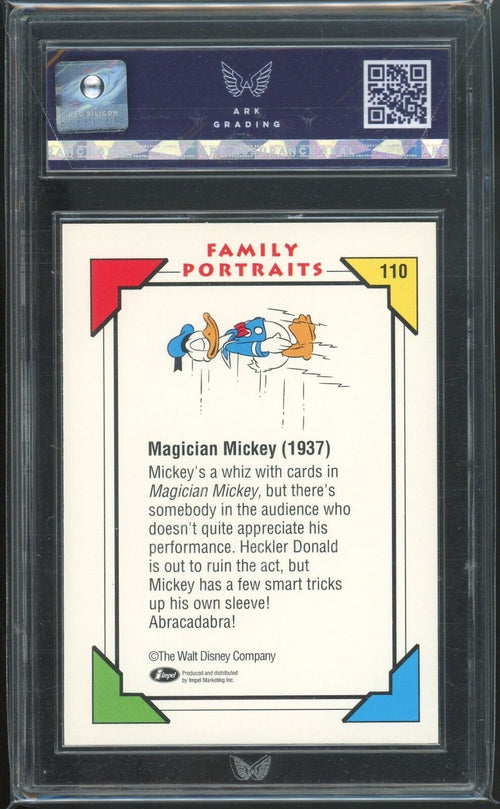 ARK 8 NM-MINT 1991 Impel Disney - Family Portraits - Magician Mickey 110